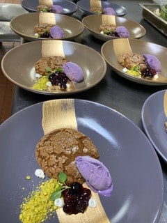 Luna Mesa Catering elegant plated dessert